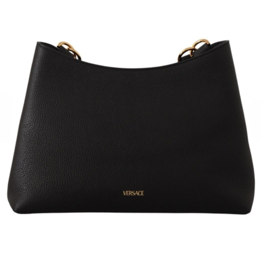 Versace Virtus Black Leather
Hobo Shoulder Crossbody Handbag - NWOT - Picture 9 of 16